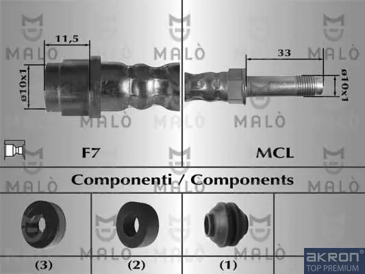 спирачен маркуч AKRON-MALO          
