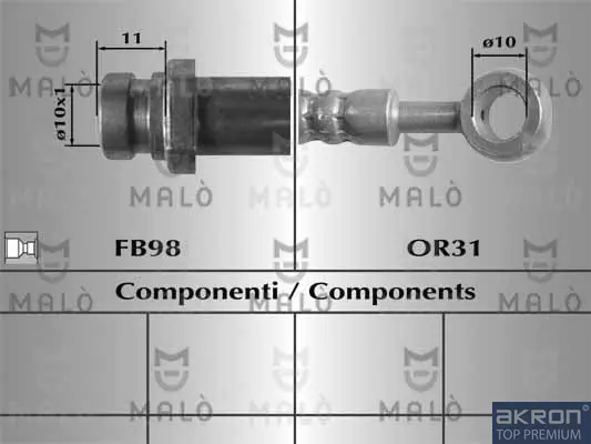 спирачен маркуч AKRON-MALO          