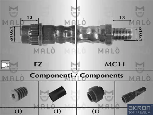 спирачен маркуч AKRON-MALO          