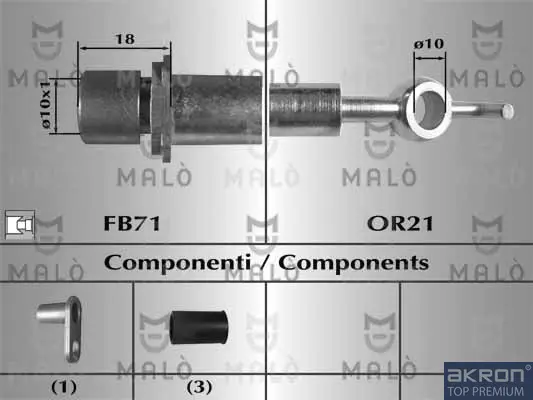 спирачен маркуч AKRON-MALO          