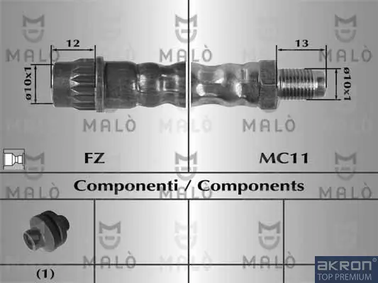 спирачен маркуч AKRON-MALO          