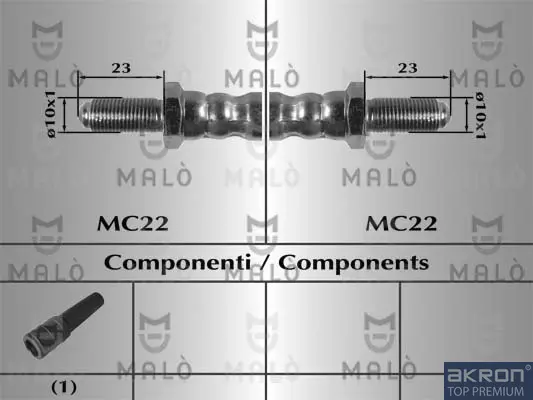 спирачен маркуч AKRON-MALO          
