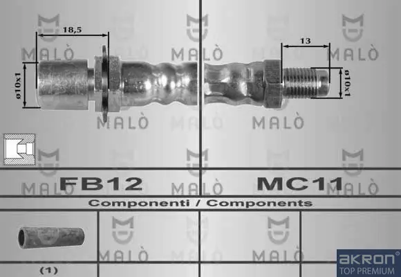 спирачен маркуч AKRON-MALO          