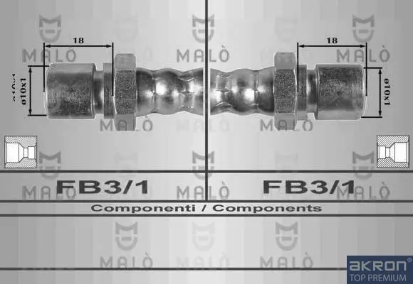 спирачен маркуч AKRON-MALO          