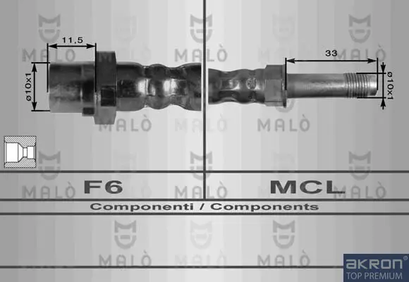 спирачен маркуч AKRON-MALO          