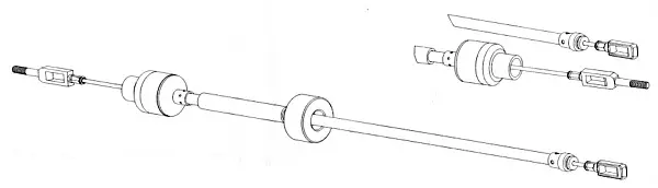 въжен механизъм, задействане на съединителя CEF                 
