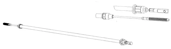 жило, ръчна спирачка CEF                 