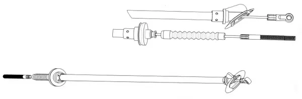 въжен механизъм, задействане на съединителя CEF                 
