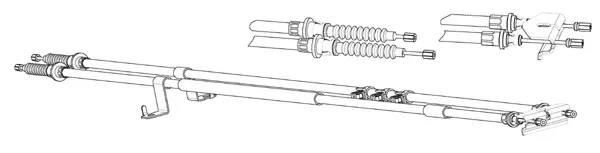 жило, ръчна спирачка CEF                 
