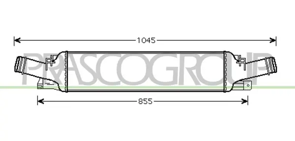 интеркулер (охладител за въздуха на турбината) PRASCO              
