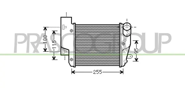 интеркулер (охладител за въздуха на турбината) PRASCO              