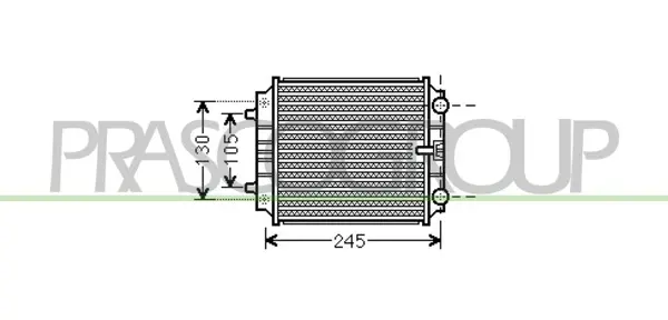 радиатор, охлаждане на двигателя PRASCO              