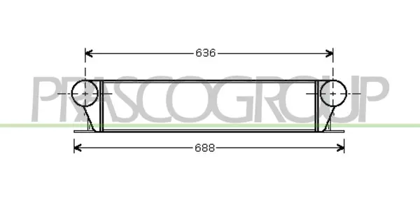 интеркулер (охладител за въздуха на турбината) PRASCO              