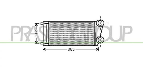 интеркулер (охладител за въздуха на турбината) PRASCO              