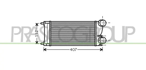 интеркулер (охладител за въздуха на турбината) PRASCO              