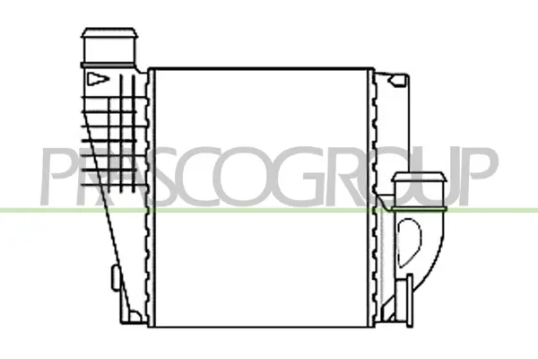 интеркулер (охладител за въздуха на турбината) PRASCO              
