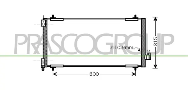 кондензатор, климатизация PRASCO              