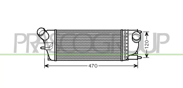 интеркулер (охладител за въздуха на турбината) PRASCO              