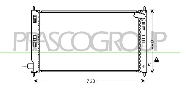 радиатор, охлаждане на двигателя PRASCO              