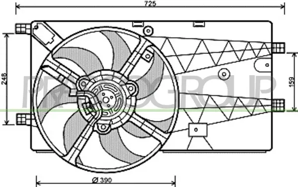 вентилатор, охлаждане на двигателя PRASCO              