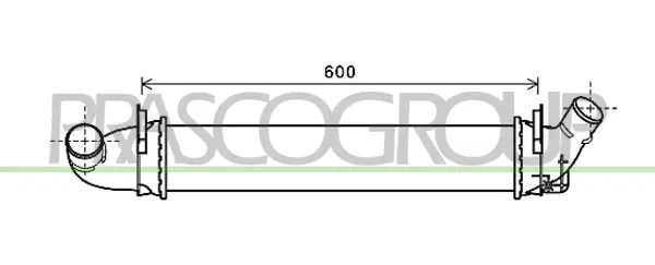 интеркулер (охладител за въздуха на турбината) PRASCO              
