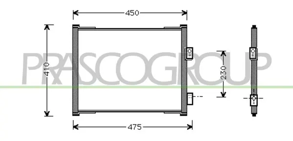 кондензатор, климатизация PRASCO              