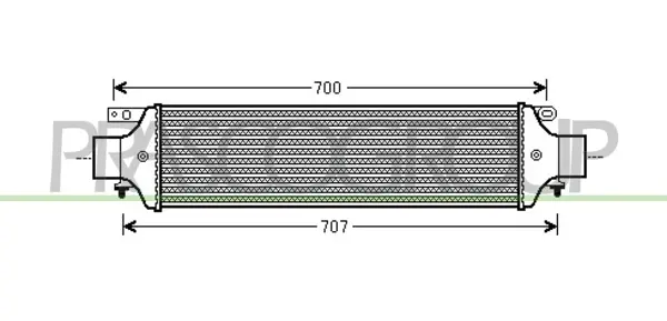 интеркулер (охладител за въздуха на турбината) PRASCO              