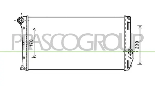 радиатор, охлаждане на двигателя PRASCO              