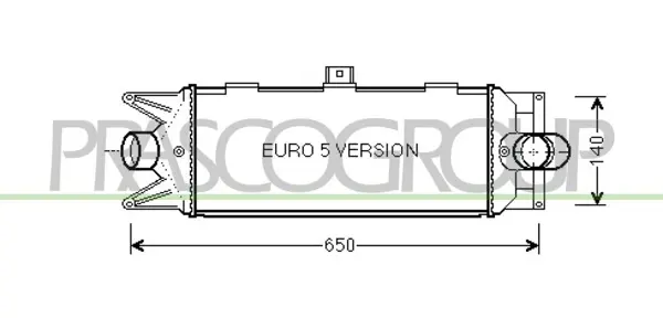 интеркулер (охладител за въздуха на турбината) PRASCO              