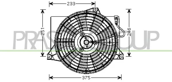 вентилатор, охлаждане на двигателя PRASCO              
