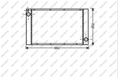радиатор, охлаждане на двигателя PRASCO              