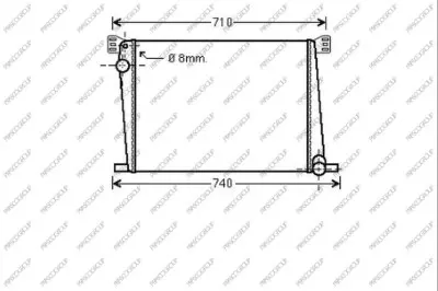 радиатор, охлаждане на двигателя PRASCO              