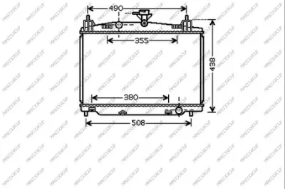 радиатор, охлаждане на двигателя PRASCO              