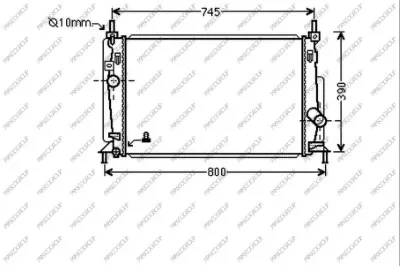 радиатор, охлаждане на двигателя PRASCO              