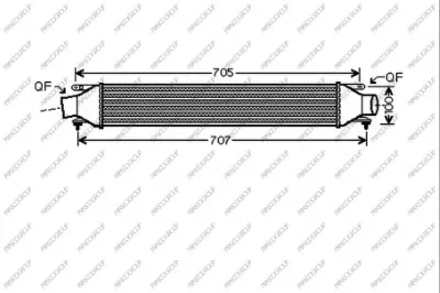 интеркулер (охладител за въздуха на турбината) PRASCO              