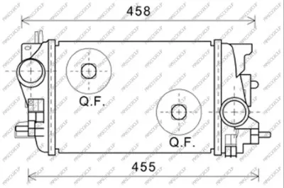интеркулер (охладител за въздуха на турбината) PRASCO              