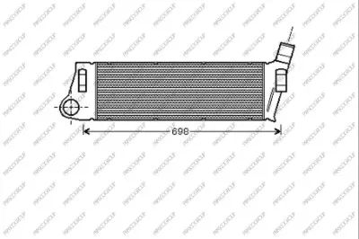 интеркулер (охладител за въздуха на турбината) PRASCO              