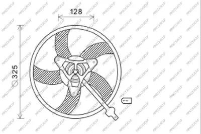 вентилатор, охлаждане на двигателя PRASCO              
