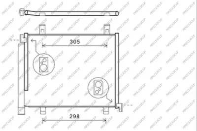 кондензатор, климатизация PRASCO              