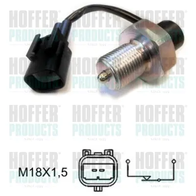 включвател, светлини за движение на заден ход HOFFER              
