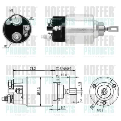 магнитен превключвател, стартер HOFFER              