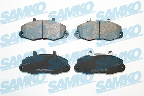 Комплект спирачно феродо, дискови спирачки SAMKO