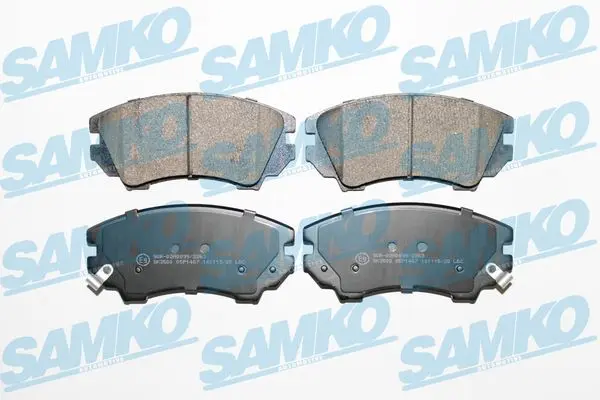 Комплект спирачно феродо, дискови спирачки SAMKO
