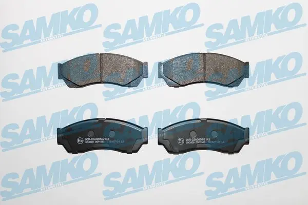 Комплект спирачно феродо, дискови спирачки SAMKO