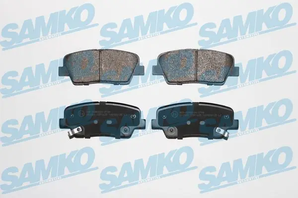 комплект спирачно феродо, дискови спирачки SAMKO               