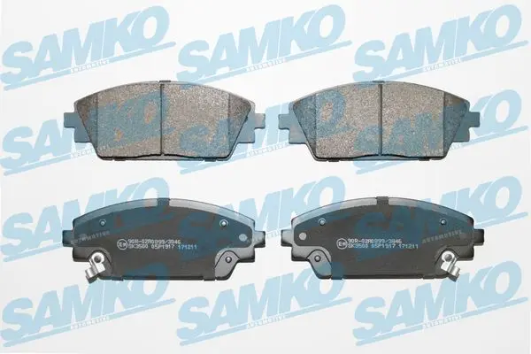 Комплект спирачно феродо, дискови спирачки SAMKO