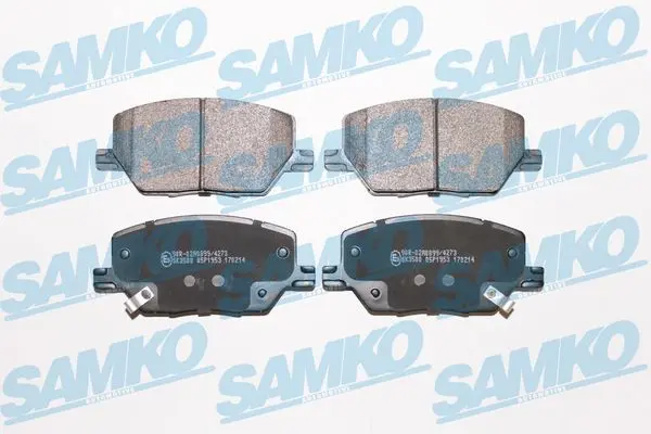 комплект спирачно феродо, дискови спирачки SAMKO               