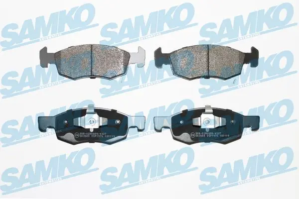 комплект спирачно феродо, дискови спирачки SAMKO               