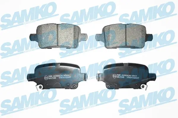 Комплект спирачно феродо, дискови спирачки SAMKO