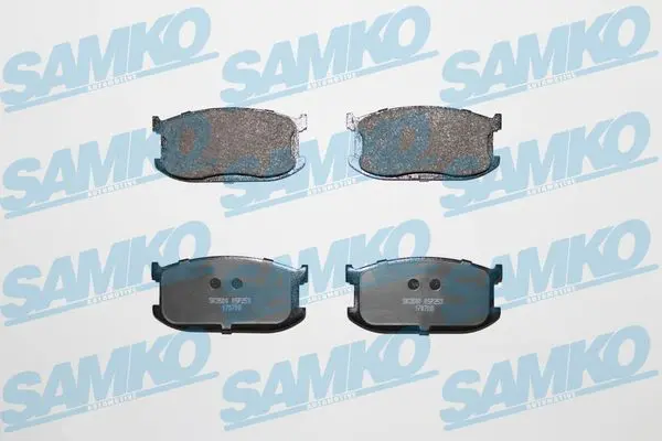 комплект спирачно феродо, дискови спирачки SAMKO               